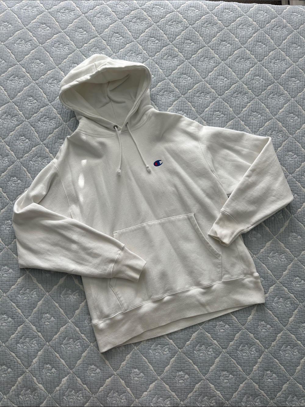 Champion White Hoodie